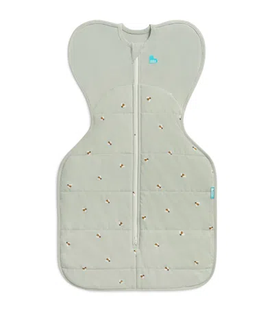 Love To Dream Stretch-cotton Bee Swaddle In Green