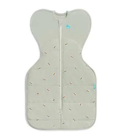 Love To Dream Stretch-cotton Bee Swaddle In Green