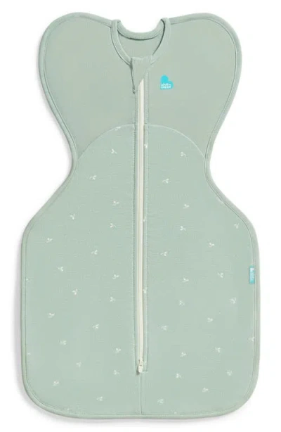Love To Dream Swaddle Up™ 1.5 Tog Stretch Cotton Fleece Swaddle In Green