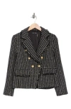 Love Token Angie Double Breasted Blazer In Black