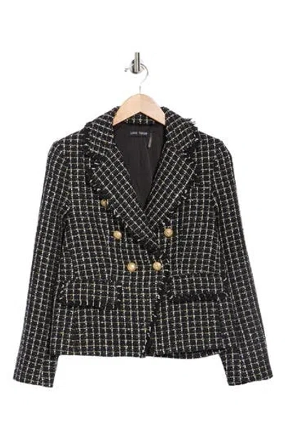 Love Token Angie Double Breasted Blazer In Black