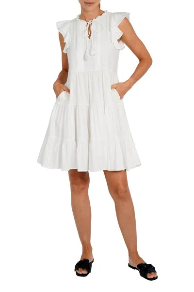 Love Token Bambi Short Dress In White