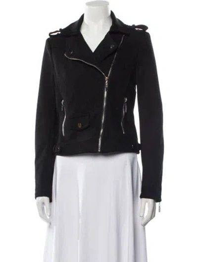 Pre-owned Love Token Biker Jacket In Black