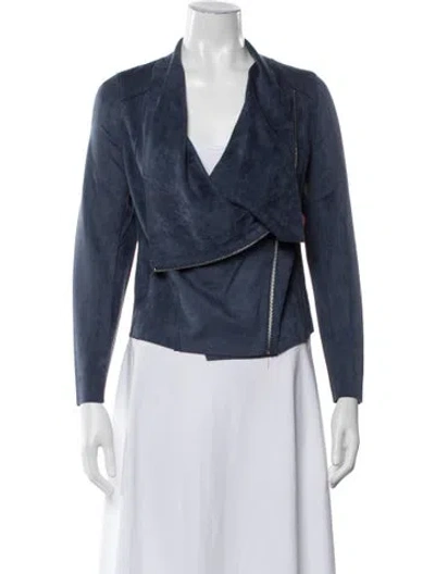Pre-owned Love Token Biker Jacket W/ Tags In Blue