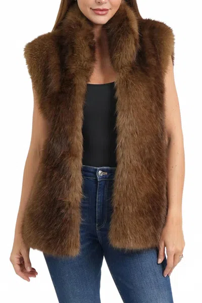 Love Token Brandon Vest In Brown