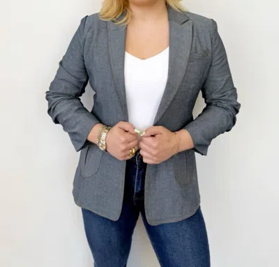 Love Token Camayenne Blazer In Gray