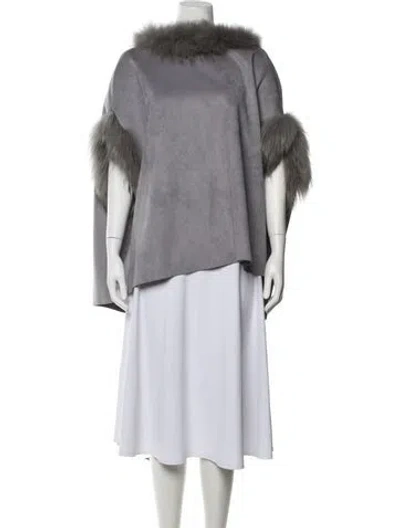 Pre-owned Love Token Cape In Grey