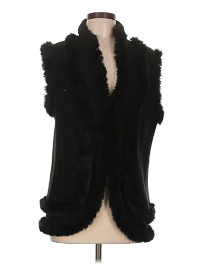 Pre-owned Love Token Cardigan Sweater In Black