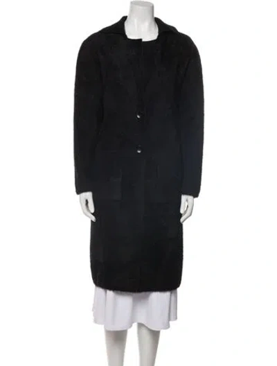 Pre-owned Love Token Coat In Black