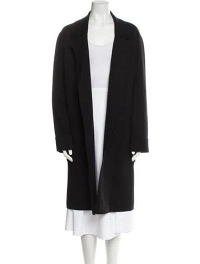 Pre-owned Love Token Coat In Black
