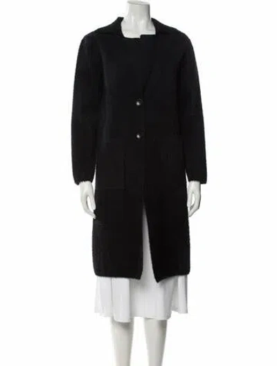 Pre-owned Love Token Coat In Black