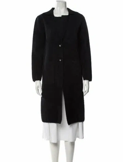 Pre-owned Love Token Coat In Black