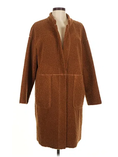 Pre-owned Love Token Coat In Brown
