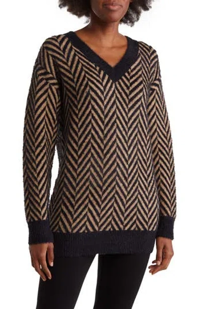 Love Token Danny V-neck Sweater In Multi
