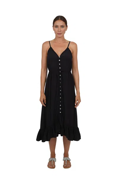 Love Token Denise Midi Dress In Black