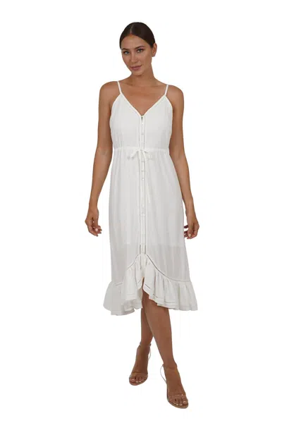Love Token Denise Midi Dress In White