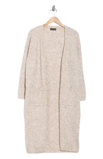 Love Token Dotti Open Front Cardigan In Pink