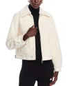 Love Token Faux Fur Jacket In Ivory