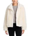 Love Token Faux Fur Jacket In Neutral