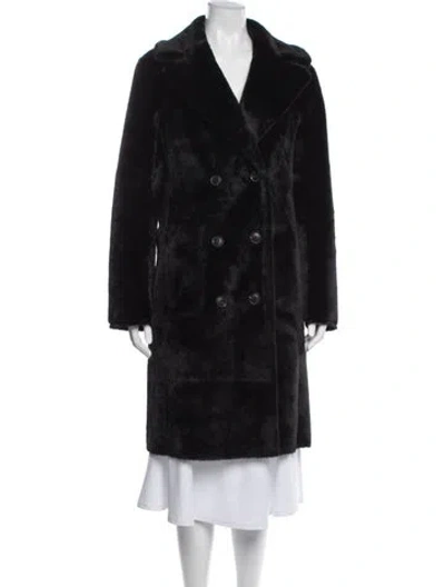 Pre-owned Love Token Faux Fur Jacket W/ Tags In Black