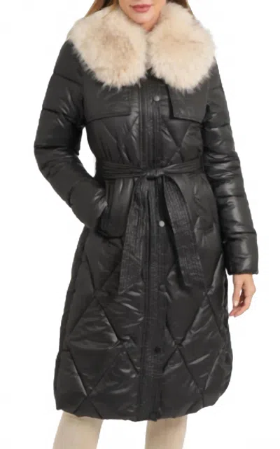 Love Token Felix Puffer Coat In Black
