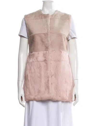 Pre-owned Love Token Fur Jacket W/ Tags In Pink