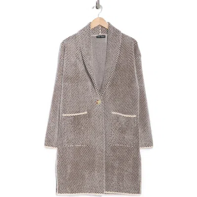Love Token Jenna Cardigan In Brown