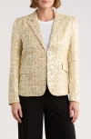 Love Token Jensen Sequin Blazer In Gold