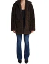 Love Token Kayce Coat In Brown In Brown