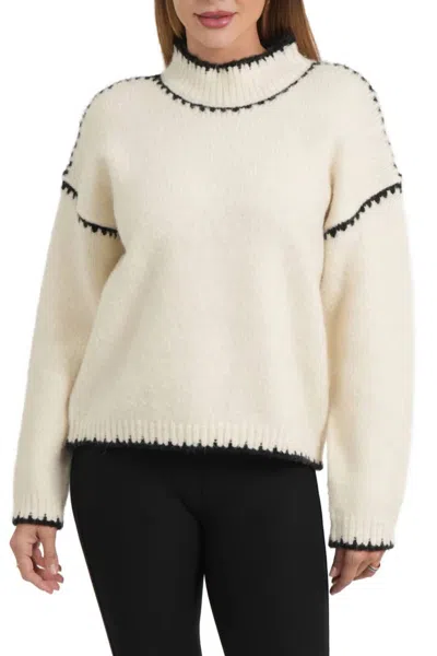 Love Token Liv Sweater In Ivory In Multi