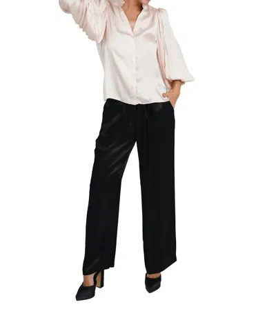 Love Token Lizzie Pleated Sleeve Blouse In Cream In White
