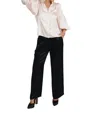 Love Token Lizzie Pleated Sleeve Blouse In Cream In White