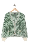 Love Token Maxine Cardigan In Green
