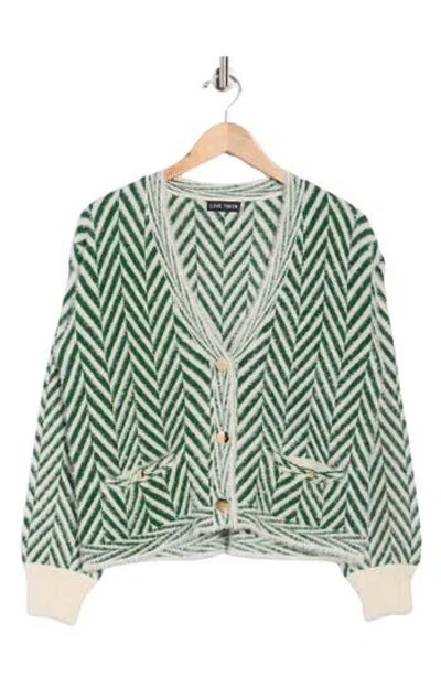 Love Token Maxine Cardigan In Green
