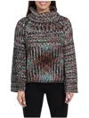 Love Token Mimi Chunky Turtleneck Sweater In Brown Multi In Multi