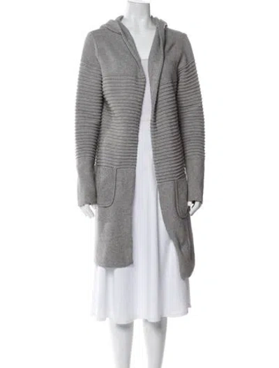 Pre-owned Love Token Nylon Coat In Gray
