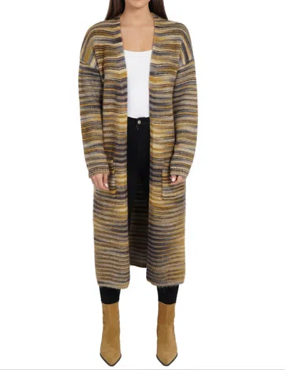 Love Token Pam Open Front Cardigan In Camel In Brown