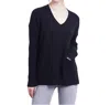 Love Token Patch Pocket Tunic Sweater In Black In Black