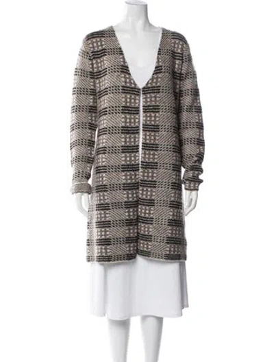 Pre-owned Love Token Patterned Coat In Multicolor