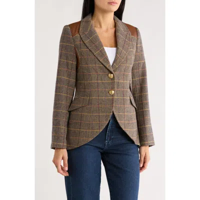 Love Token Piper Plaid Blazer In Multi