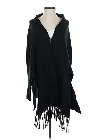 Pre-owned Love Token Poncho In Black