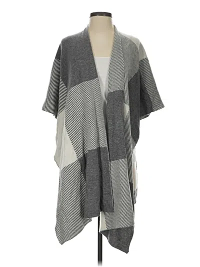 Pre-owned Love Token Poncho In Gray