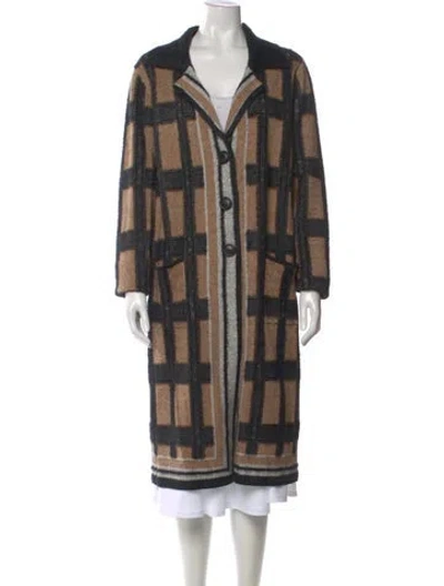 Pre-owned Love Token Printed V-neck Sweater In Multi