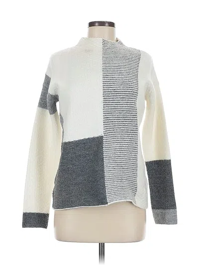 Pre-owned Love Token Pullover Sweater In White