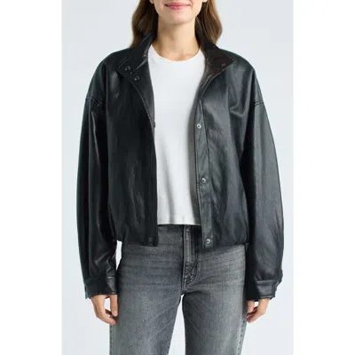 Love Token Rachel Faux Leather Jacket In Black
