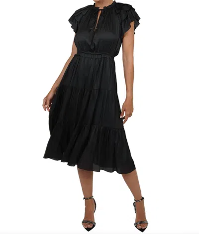 Love Token Roland Midi Dress In Black