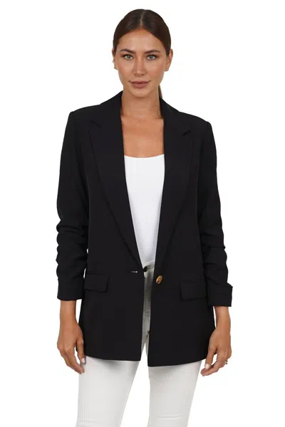 Love Token Sabrina Boyfriend Blazer In Black