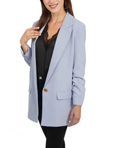 Love Token Sabrina Boyfriend Blazer In Blue