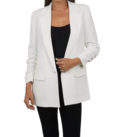 Love Token Sabrina Boyfriend Blazer In White