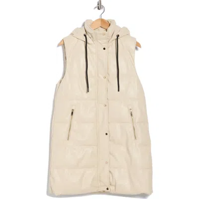Love Token Sam Puffer Vest In Neutral
